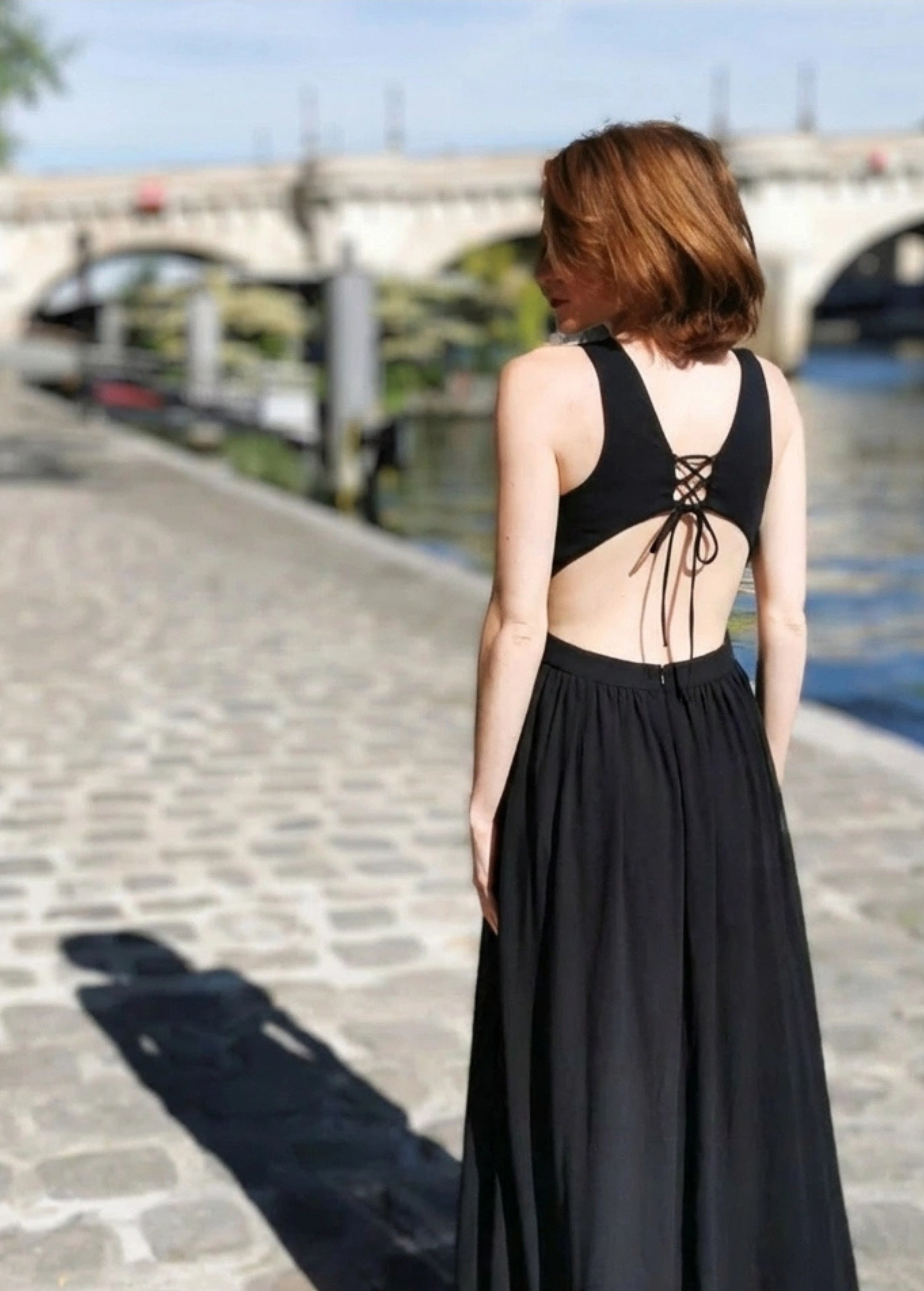 Robe longue avec fentes - Silky